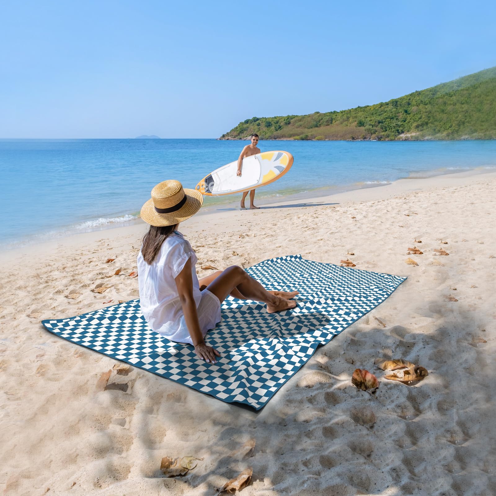 Set Asciugamani Microfibra Palestra - 2 Pezzi (160x80cm + 80x40cm) Per Sport, Spiaggia E Sauna - Foto 5