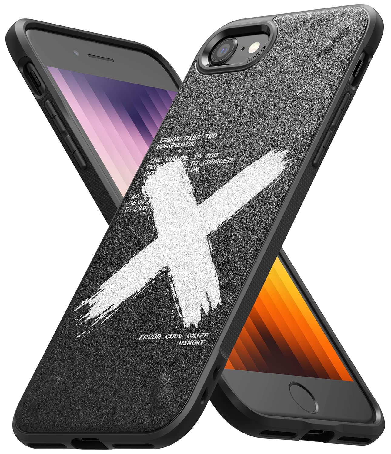 Ringke Onyx Design Compatible with iPhone SE 5G (3rd Generation, 2022) Case, Design Print Back Tough Rugged Durable Shockproof TPU Heavy Duty