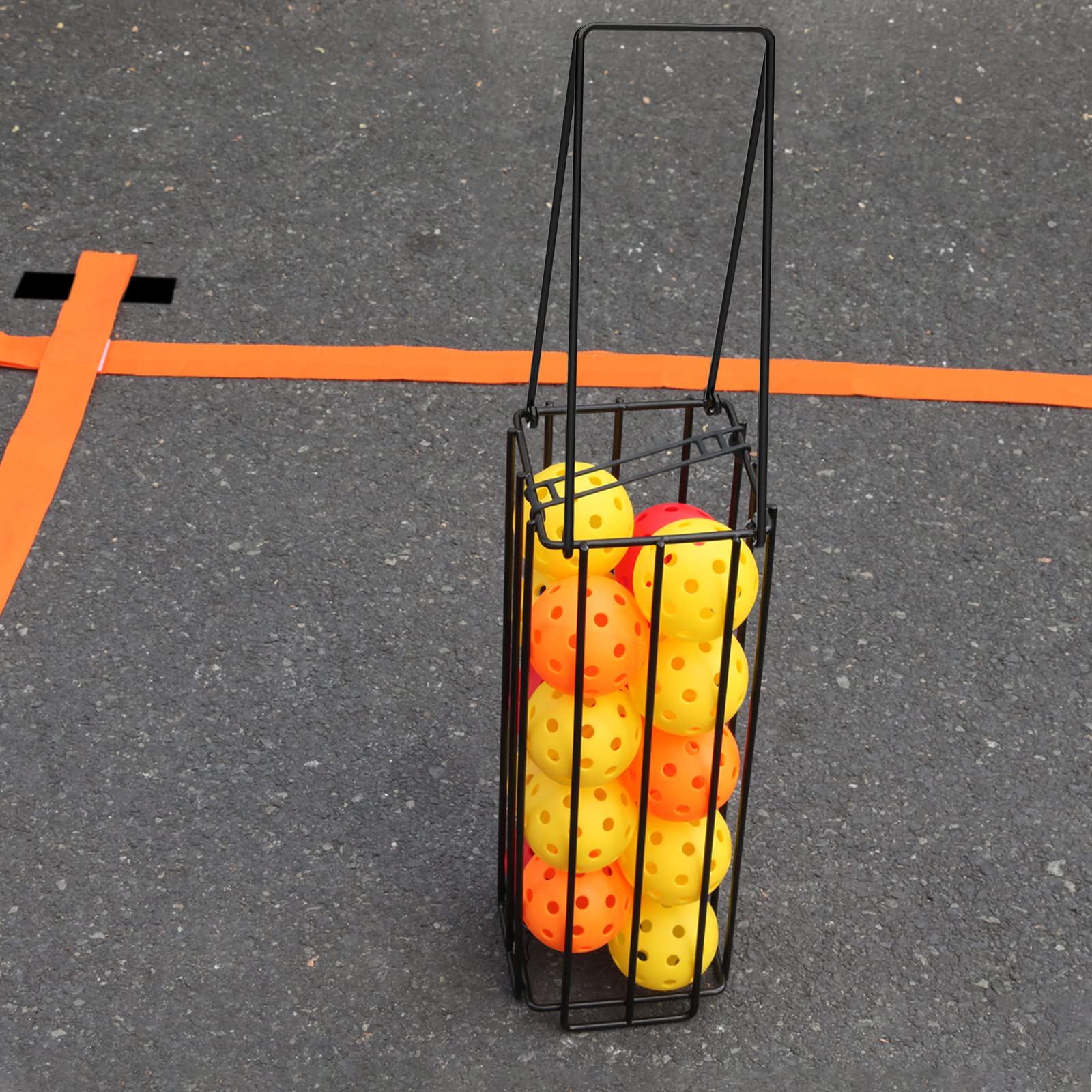 Spring Loaded Picker Steel Spring Loaded Ball Picker Basket Portable Tennis Ball Picker ...