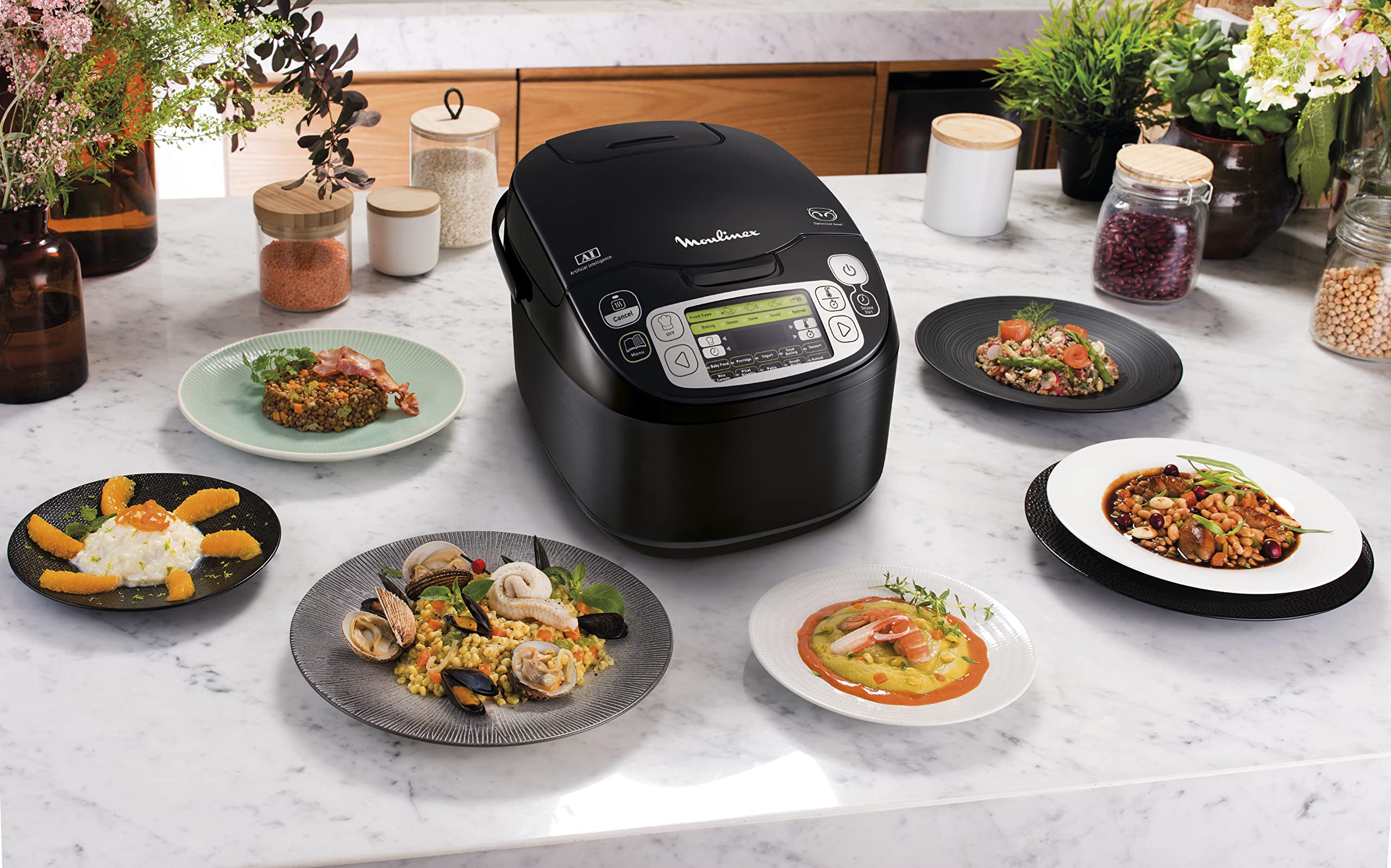 acemax Mijoteur Moulinex 43 en 1 MK815800 750 W Noir