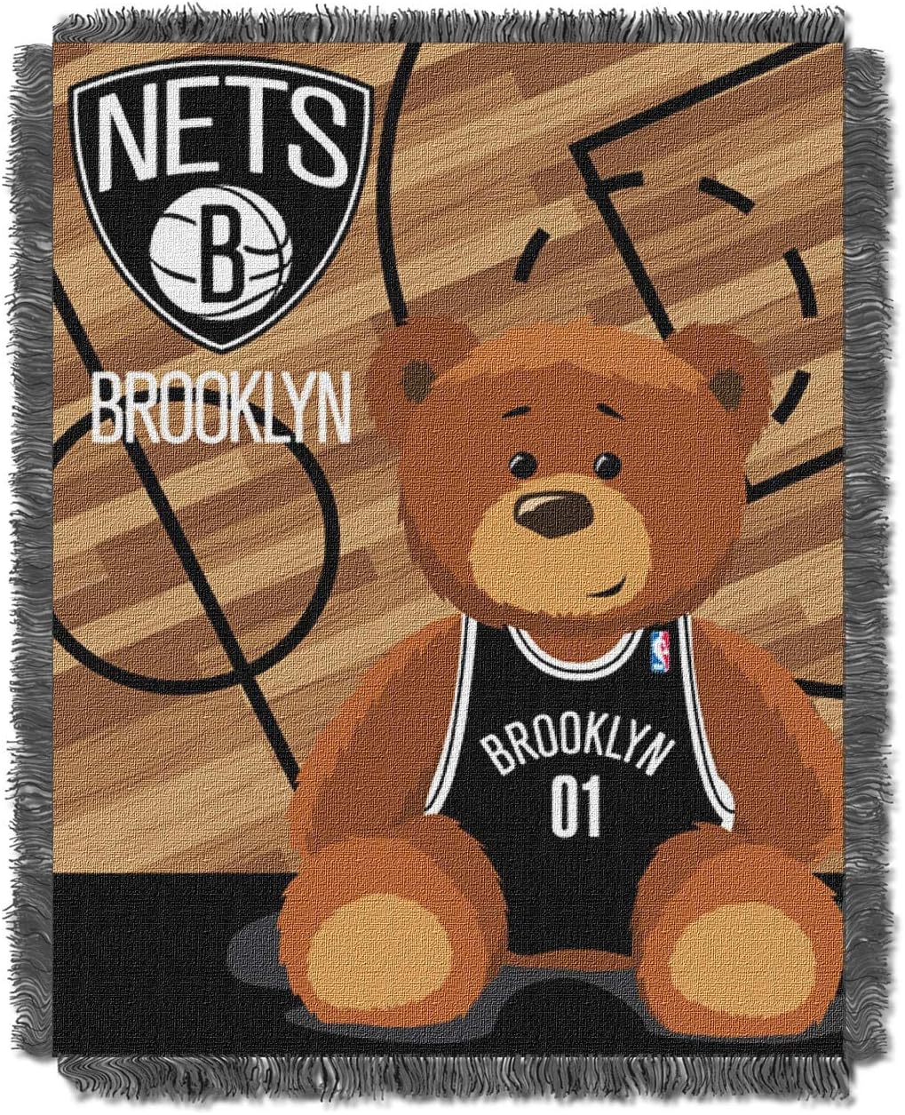 The Northwest Company NBA Unisex-Baby Woven Jacquard Tapestry Throw Blanket
