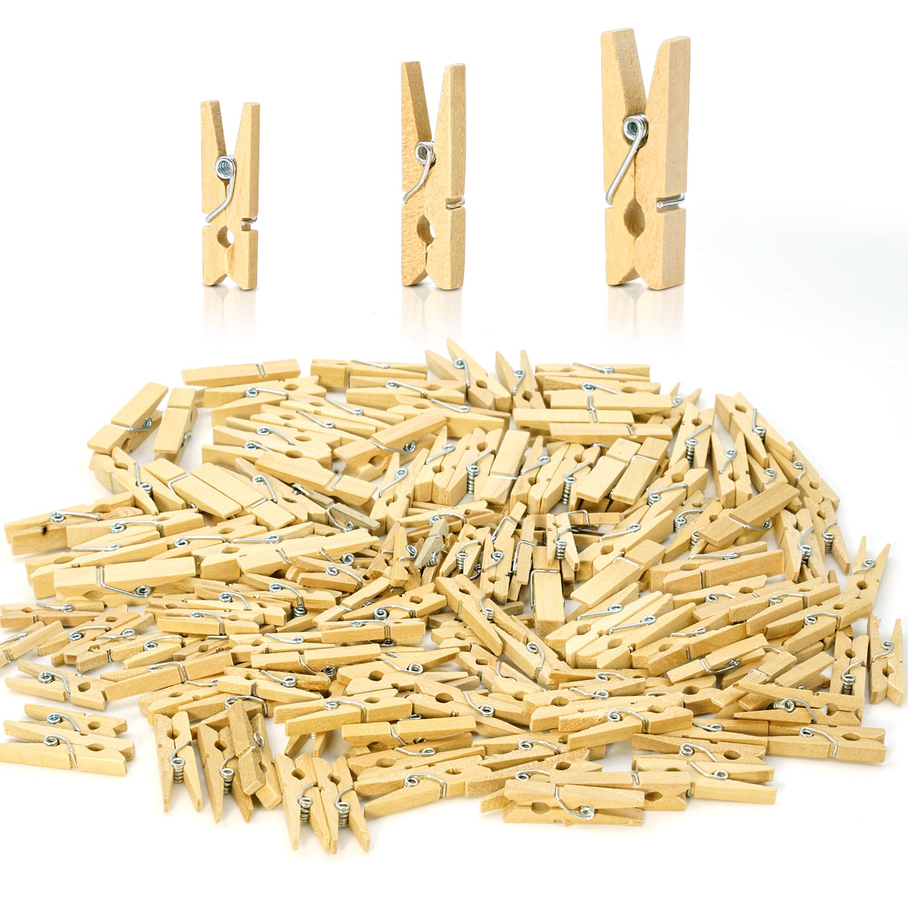 Mini-Wäscheklammern Aus Holz – 60 Stück, 3,6 Cm, Rustikal Braun, Für Basteln, Fotos, Deko