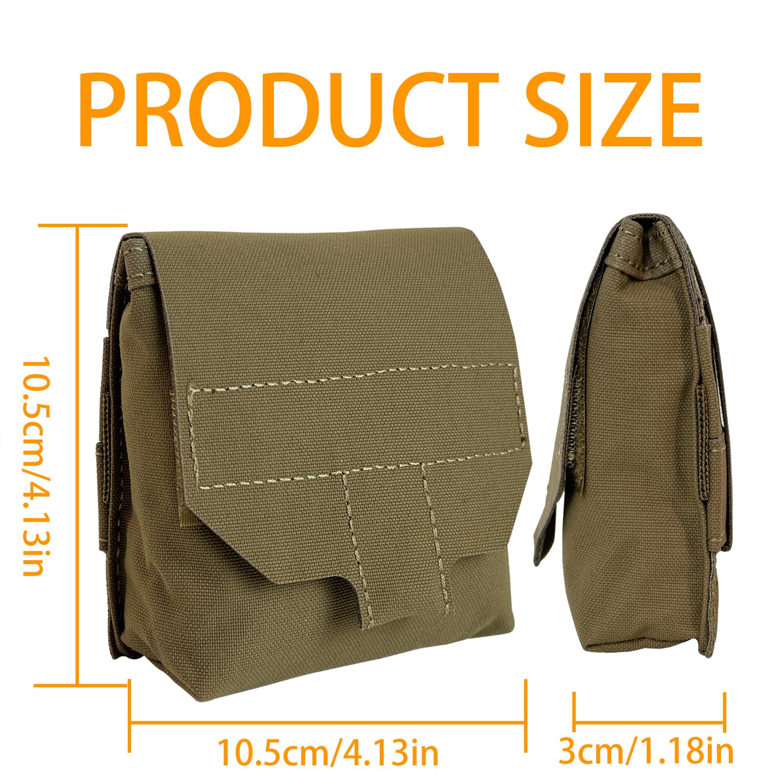 Borsa Tattica Molle Piccola: Nylon 500D, Portaoggetti Utility, Marsupio EDC Per Caccia E Sopravvivenza