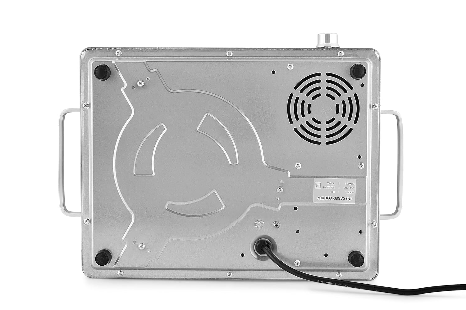 ส่วนล่าง view of Orbit Infrared Induction Cooker showing ventilation fan and feet