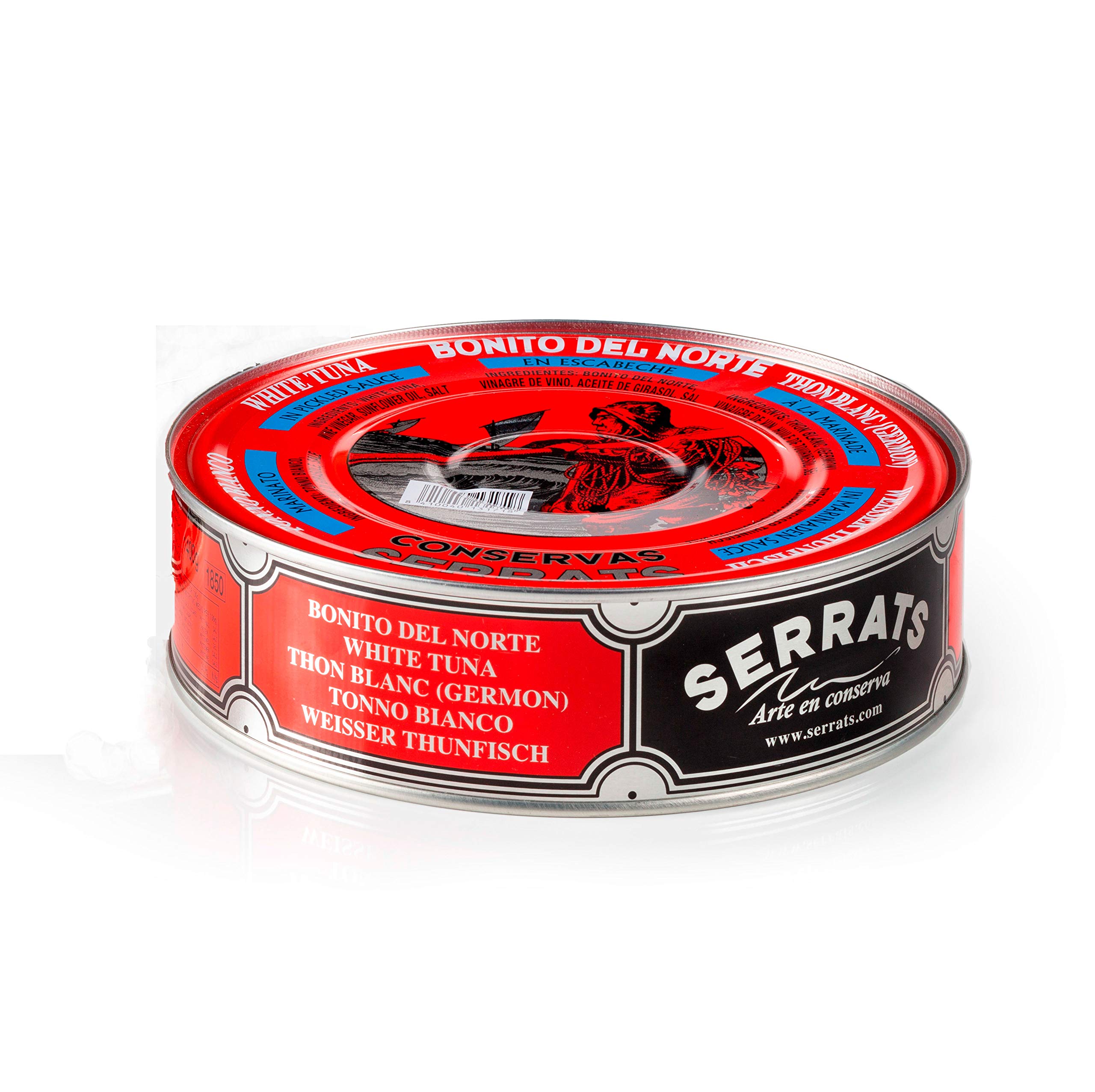 4 Einheiten - SERRATS - Weißer Thun in marinaden sauce 1800g