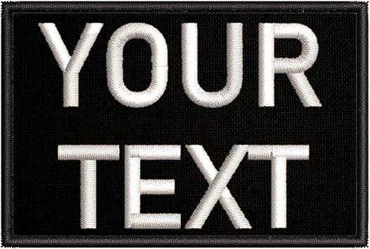Appalachian Spirit Customizable Text Patch - 2x3 inches - Black