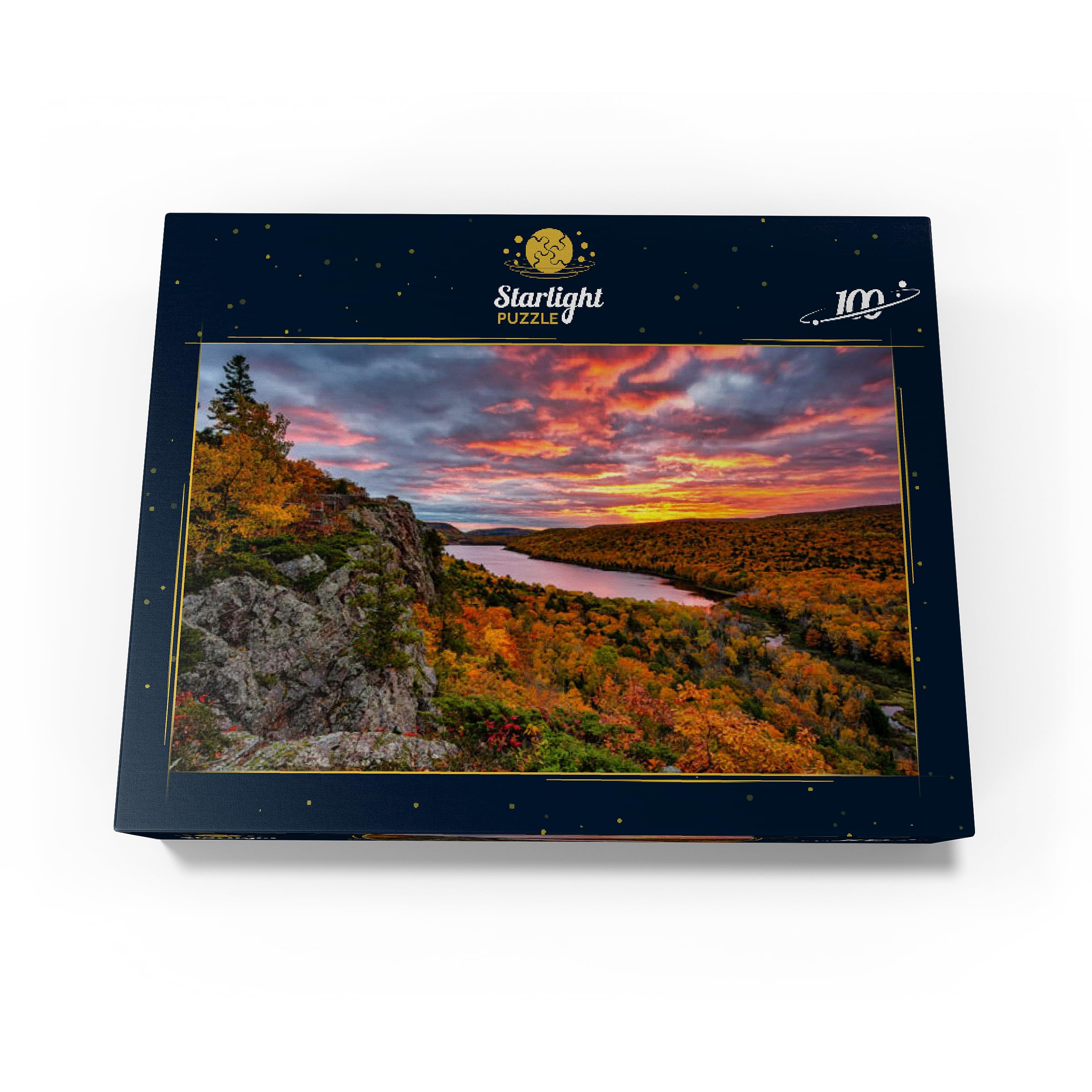 Cloud Lake Michigan 500 Piece Jigsaw Puzzle - Premium Puzzle For Adults, Porcupine Mountains Scene - View #6