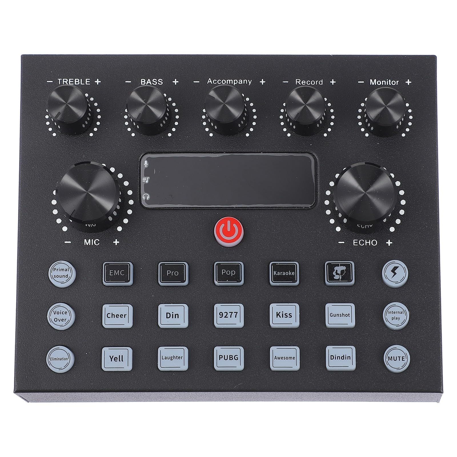 Zerodeko Scheda Audio Professionale Mixer Musicale Effetti Luce LED Regolazione Tono Elettronica Dispositivo Modifica Suono per Computer e Telefono per Adulti