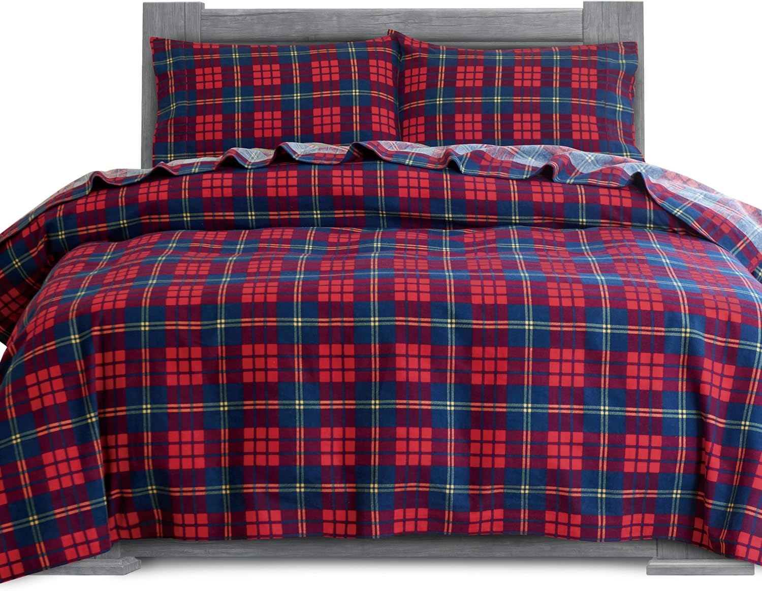 Elegant Comfort Soft 4Piece 100 Turkish Cotton Flannel