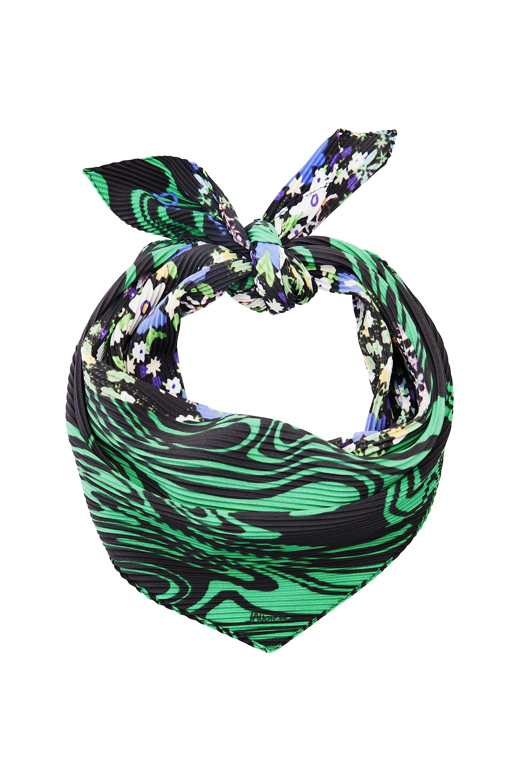 Desigual Fou_PSICO Flor Carre, pour femme, vert, taille unique, vert, taille unique
