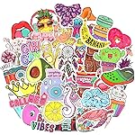 QTL Cute Stickers for Tween Girls Trendy Stuff Waterproof Vinyl Stickers for Preteen Girls Gifts for Tween 50Pcs