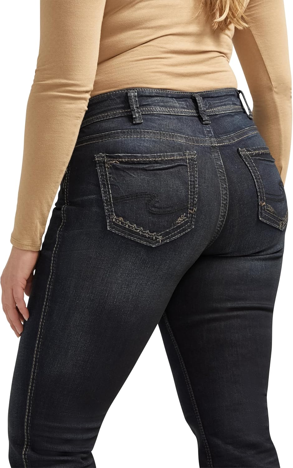 Silver Jeans Co. Women’s Plus Size Suki Mid Rise Slim Bootcut Jeans