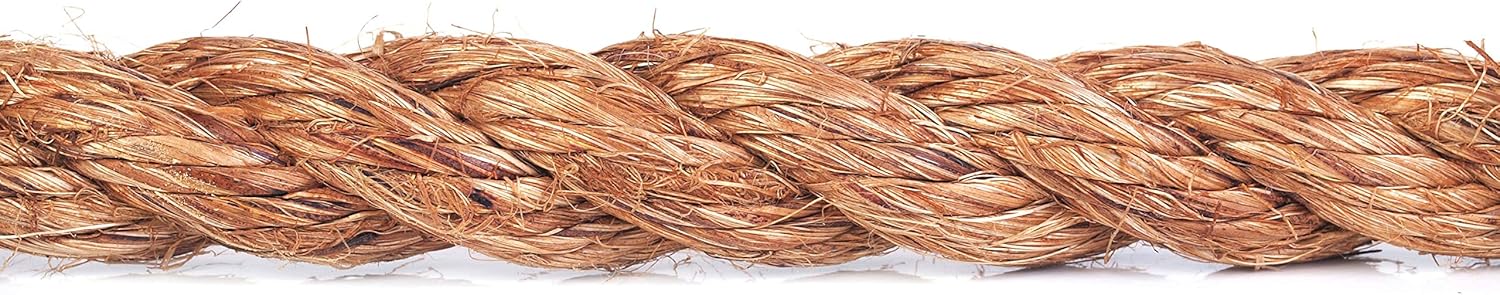 KingCord 309731 Sisal Twisted Rope Reel 3/4" x 150', Natural