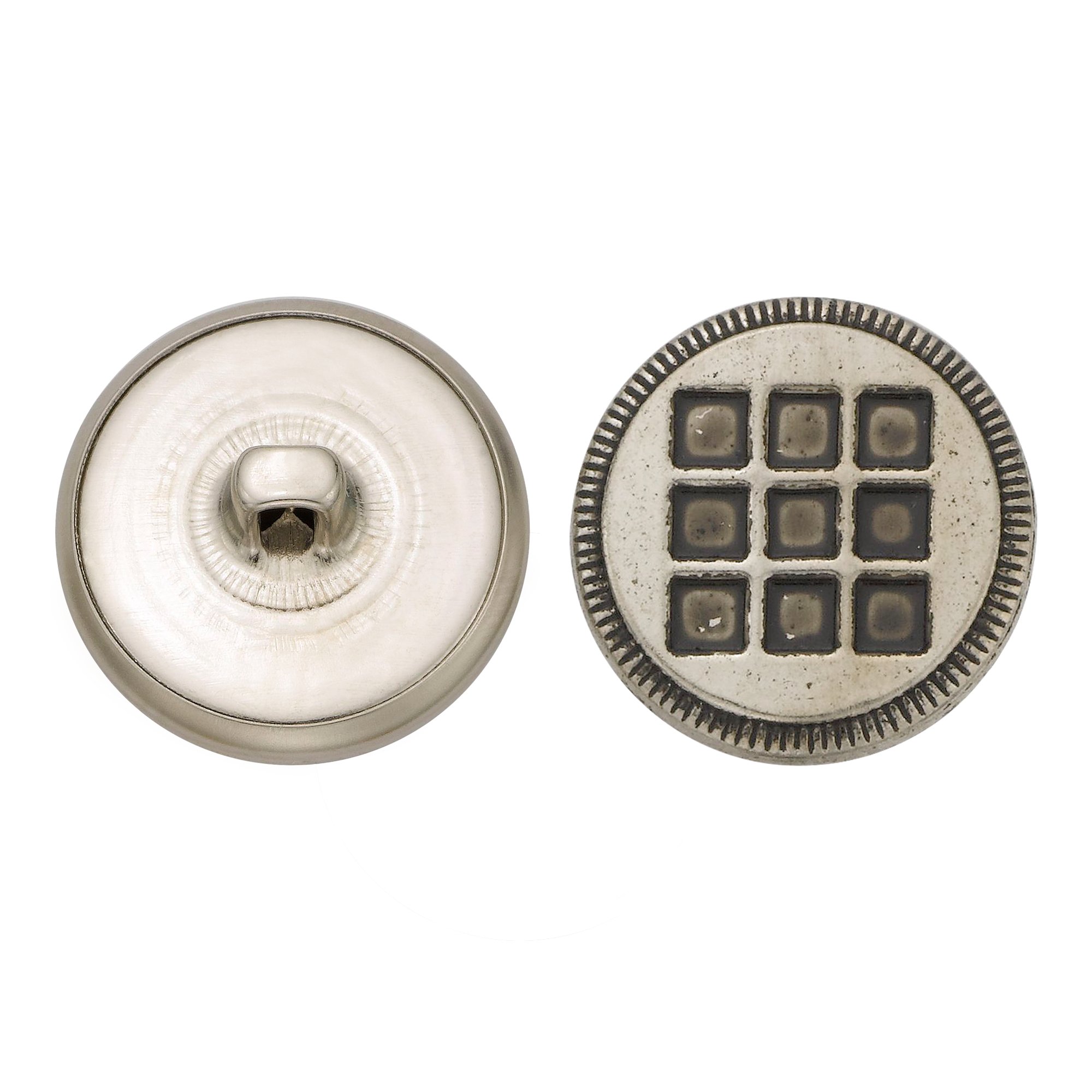 Bouton en métal C & C anti-usure pour redonner du style à un vieux manteau usé