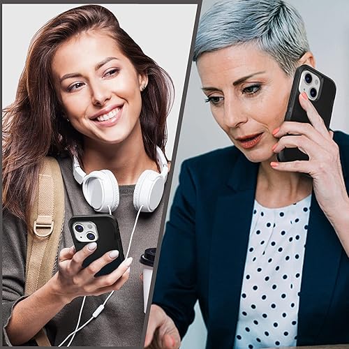 Miniatura 8 de Funda para iPhone 13 (6.1 pulgadas), con 2 protectores de pantalla de vidrio templado protección contra caídas de cuerpo completo de grado militar