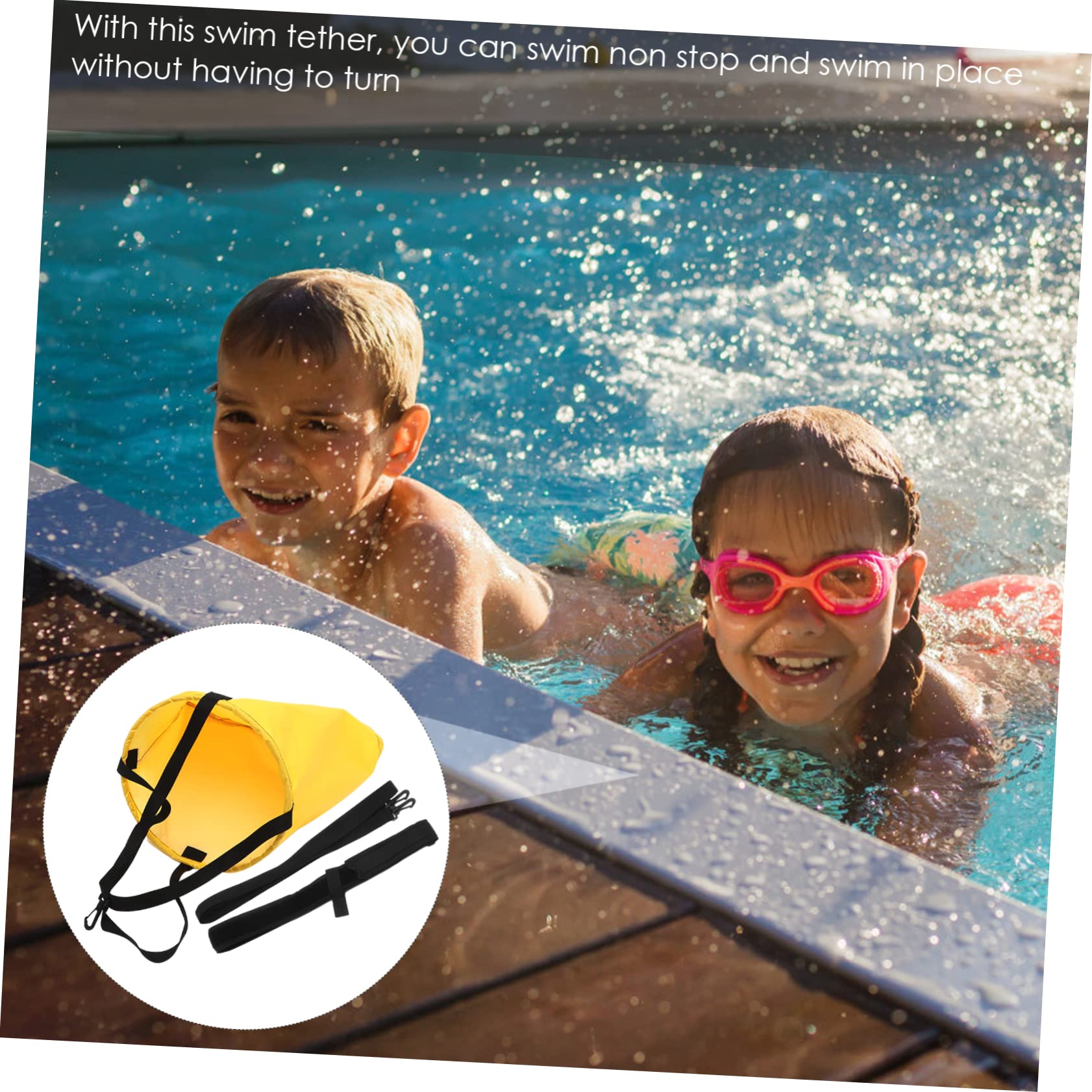ibasenice Cinturón De Natación Kit para Piscina Cuerdas De Resistencia para Natación Cuerdas De Natación Entrenamiento De Resistencia Paracaídas Equipo De Natación Correa De