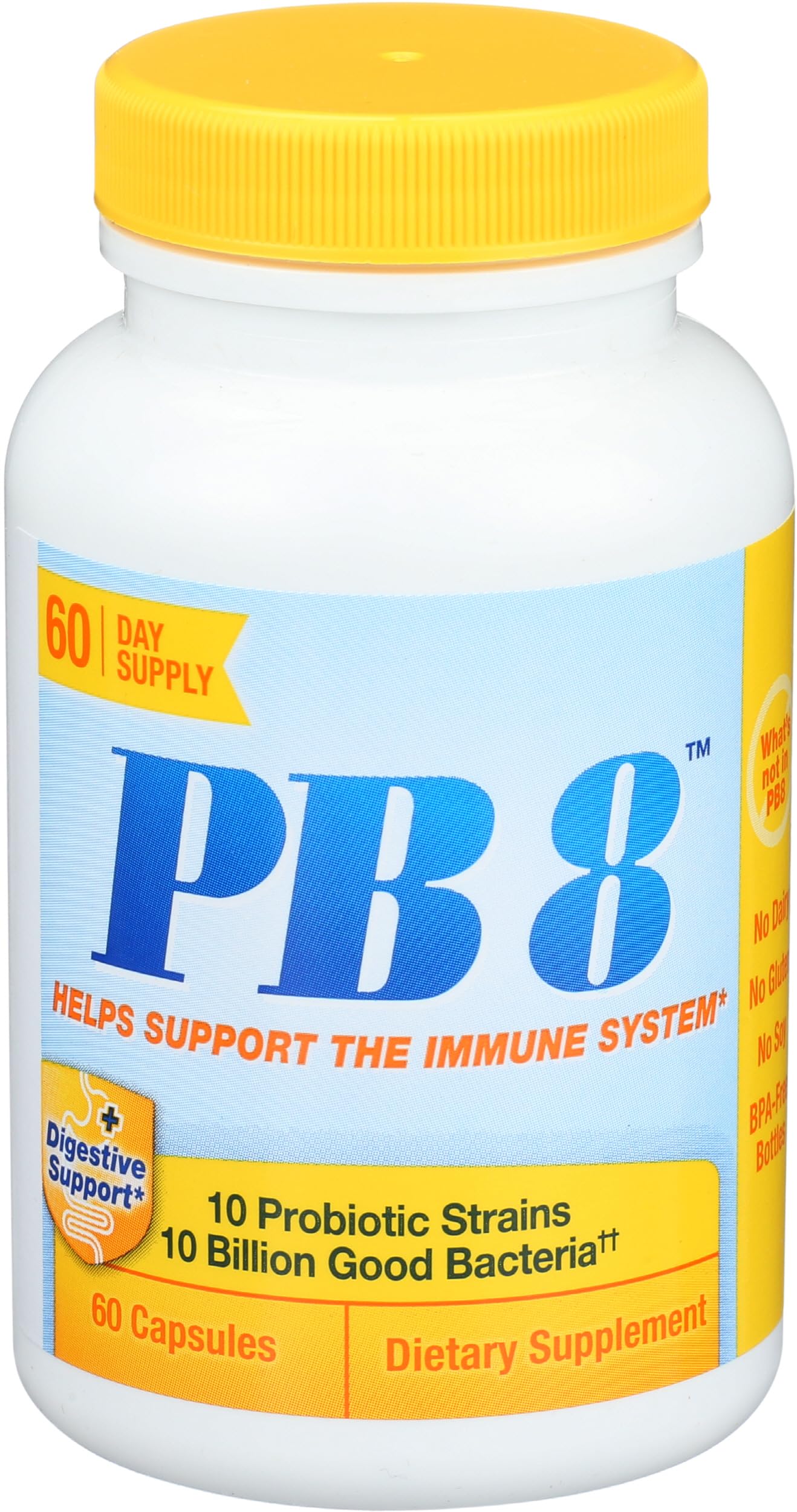 PB 8 Probiotic Immune System and Digestive Support* Dietary Supplement, 60 Count