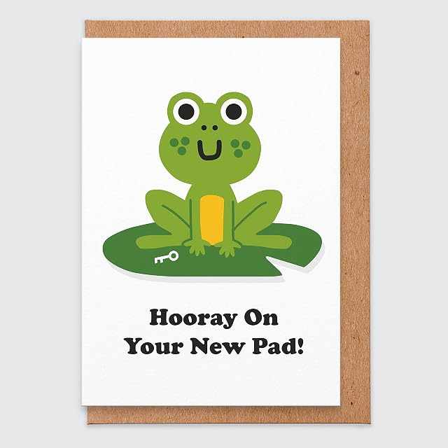 STUDIO BOKETTO New Home Card New Pad Card New House Card New Home Card Funny New Home Gifts for Couple for Friend, white