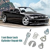 Vista 2 de ACROPIX Kit de reparación de cilindro de cerradura de puerta de repuesto para BMW 325i 1 juego tono plateado