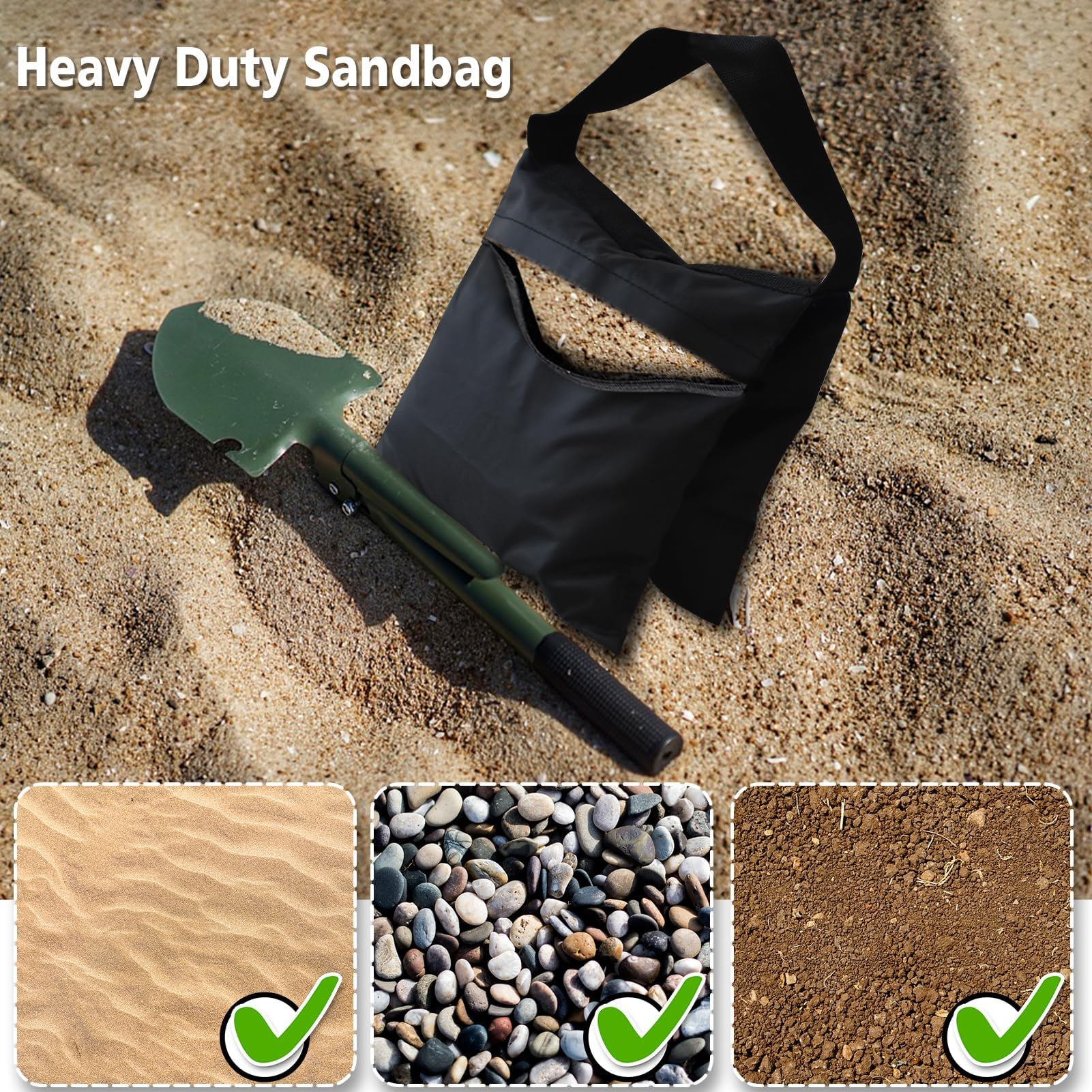 Eurmax USA Photography Sand Weight Bags Heavy Duty Saddlebags for Photography Video Equipments, Backdrop Stand, Light Stand,Photo Tripod, Canopy Tent, Umbrella Base, Fishing Chair,Picnic Table 4-Pack