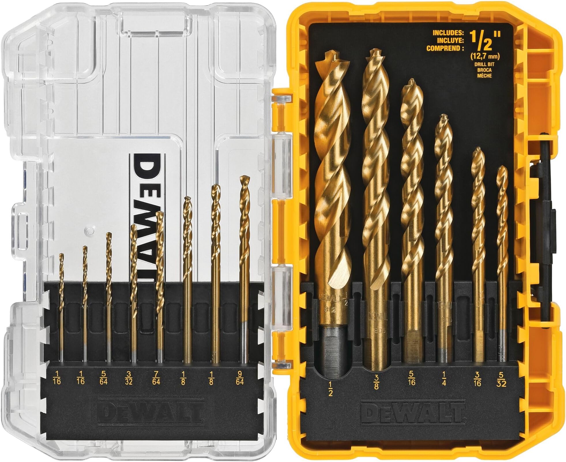 DEWALT 14-Piece Titanium Drill Bit Set
