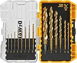 Kit de brocas DEWALT DW1354, revestidas com nitreto de titânio, 14 peças