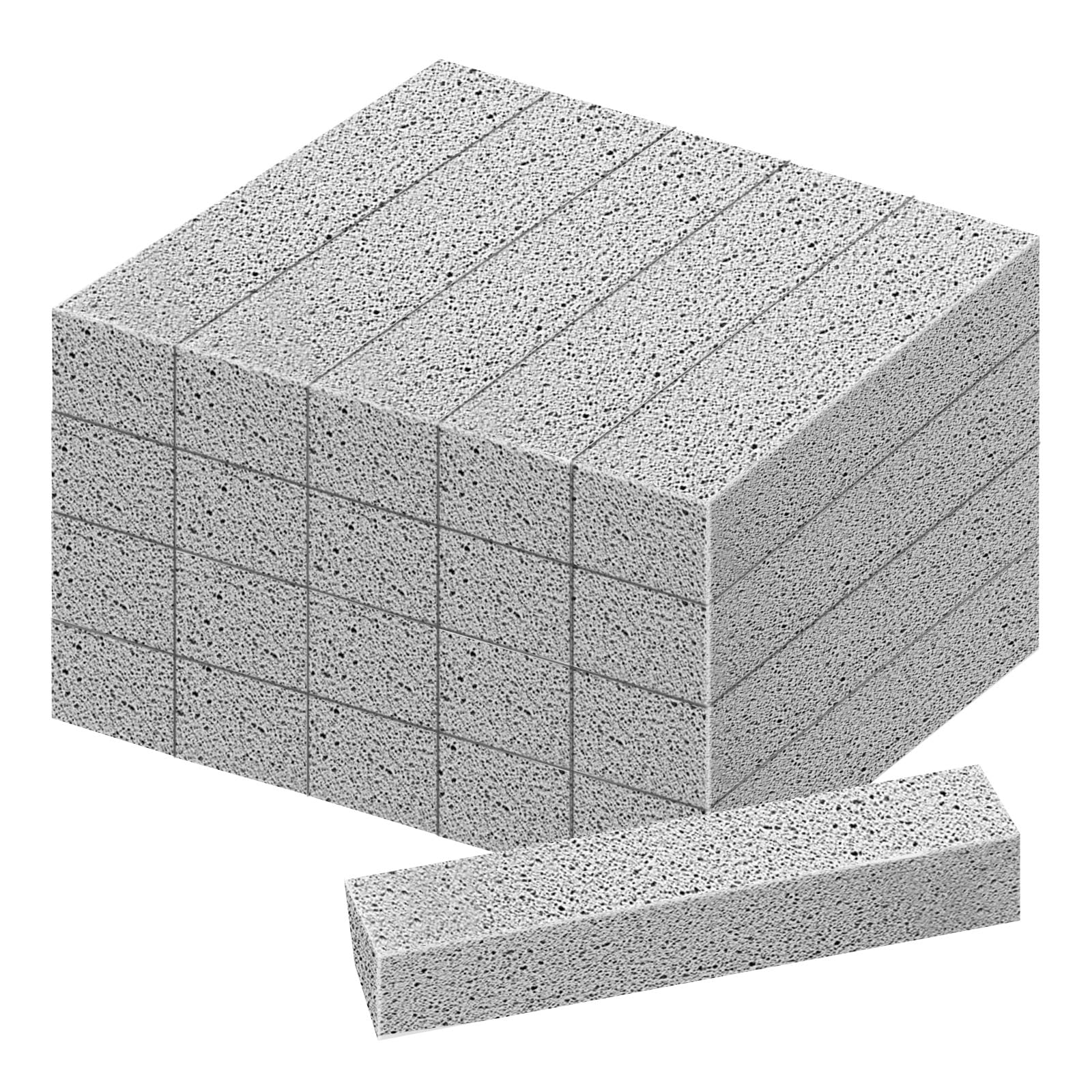 21 Pack Pumice Stone for Toilet Bowl Cleaning, Powerfully Cleans Hard Water Rings, Suitable for Cleaning Toilet, Bathtubs, Pool, Sinks and Grill