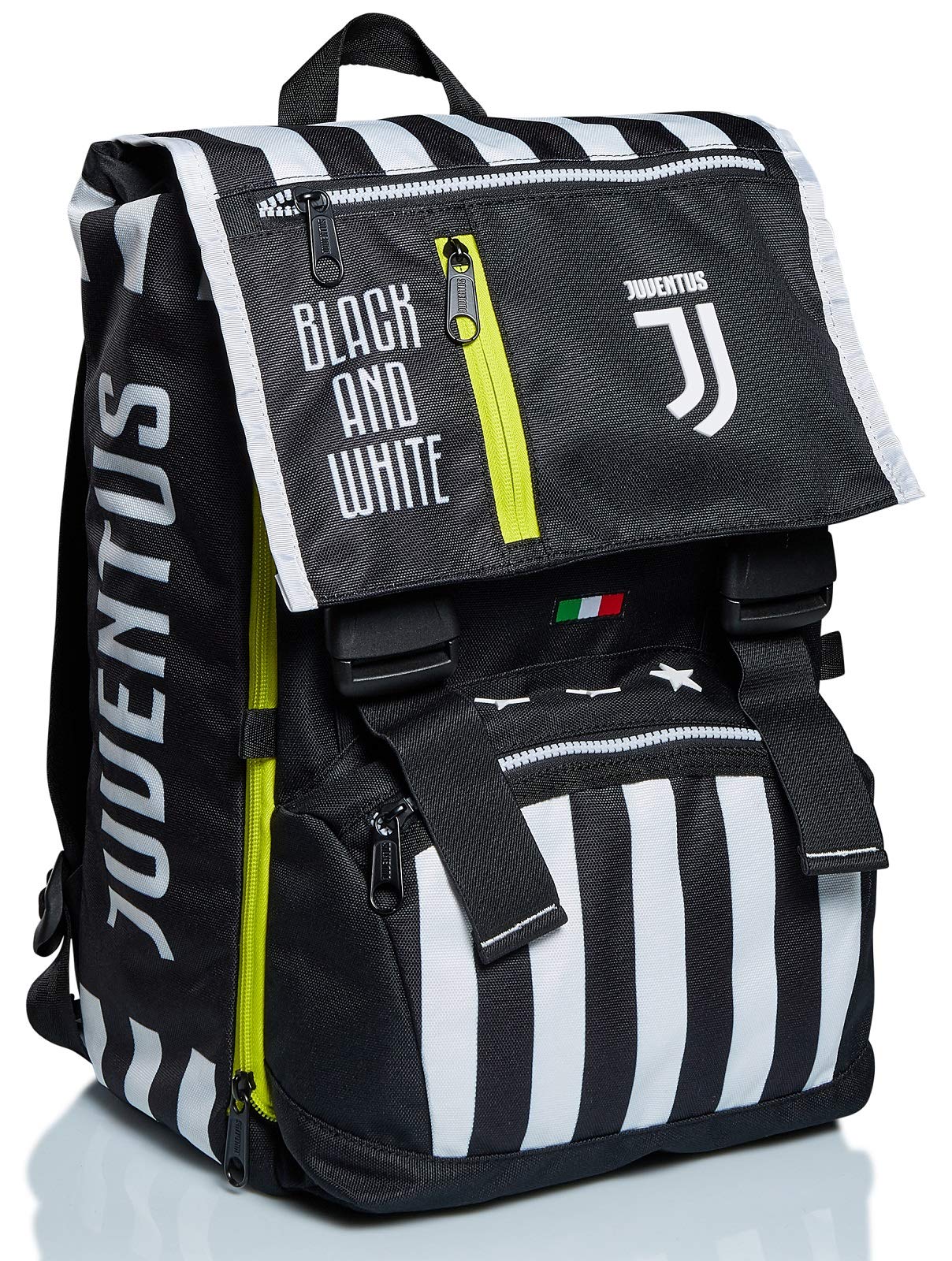 Zaino Estensibile Big Juventus, Best Match, Bianco e Nero, Scuola & Tempo Libero, con Orologio abbinato