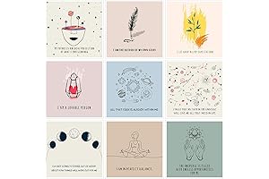 Outus Affirmation Meditation Cards: 50 Positive Note Cards for Self-Love Journey
