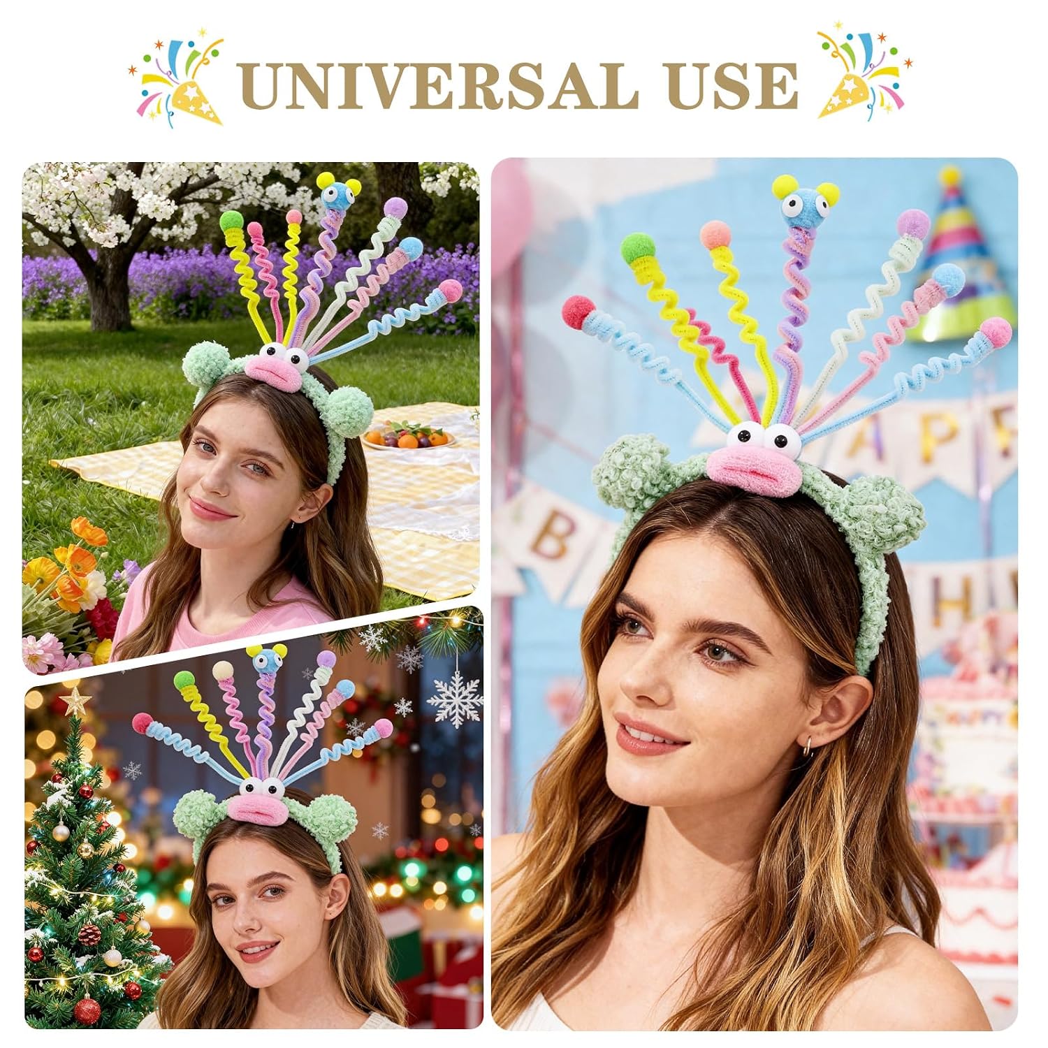 LAKSMI Cute Costume Headband, Crazy Hair Day Funny Party Accessories image 5