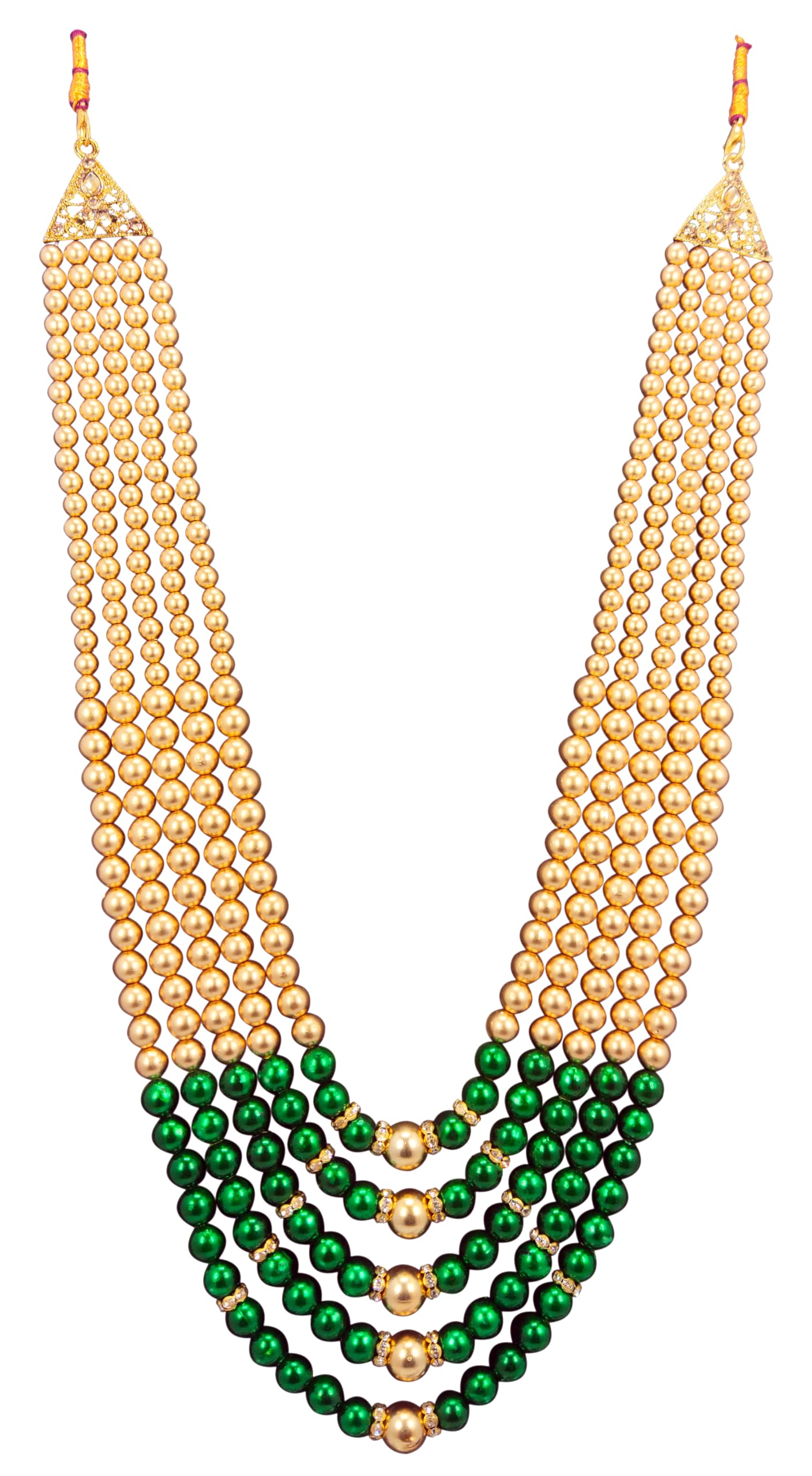 RAADHE CREATION® Moti Mala For Men Necklace groom Pearl Sherwani Traditional Gold Plated Five Layered Design for Marriage Indian Wedding (Dulhe ki mala) (B08RS1KJJH) Amazon Price History, Amazon Price Tracker