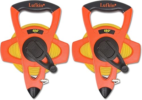 Vista 20 de Lufkin FE200D Cinta métrica de fibra de vidrio naranja Hi-Viz® de 1/2" x 200' Engineer's Hi-Viz®, 1