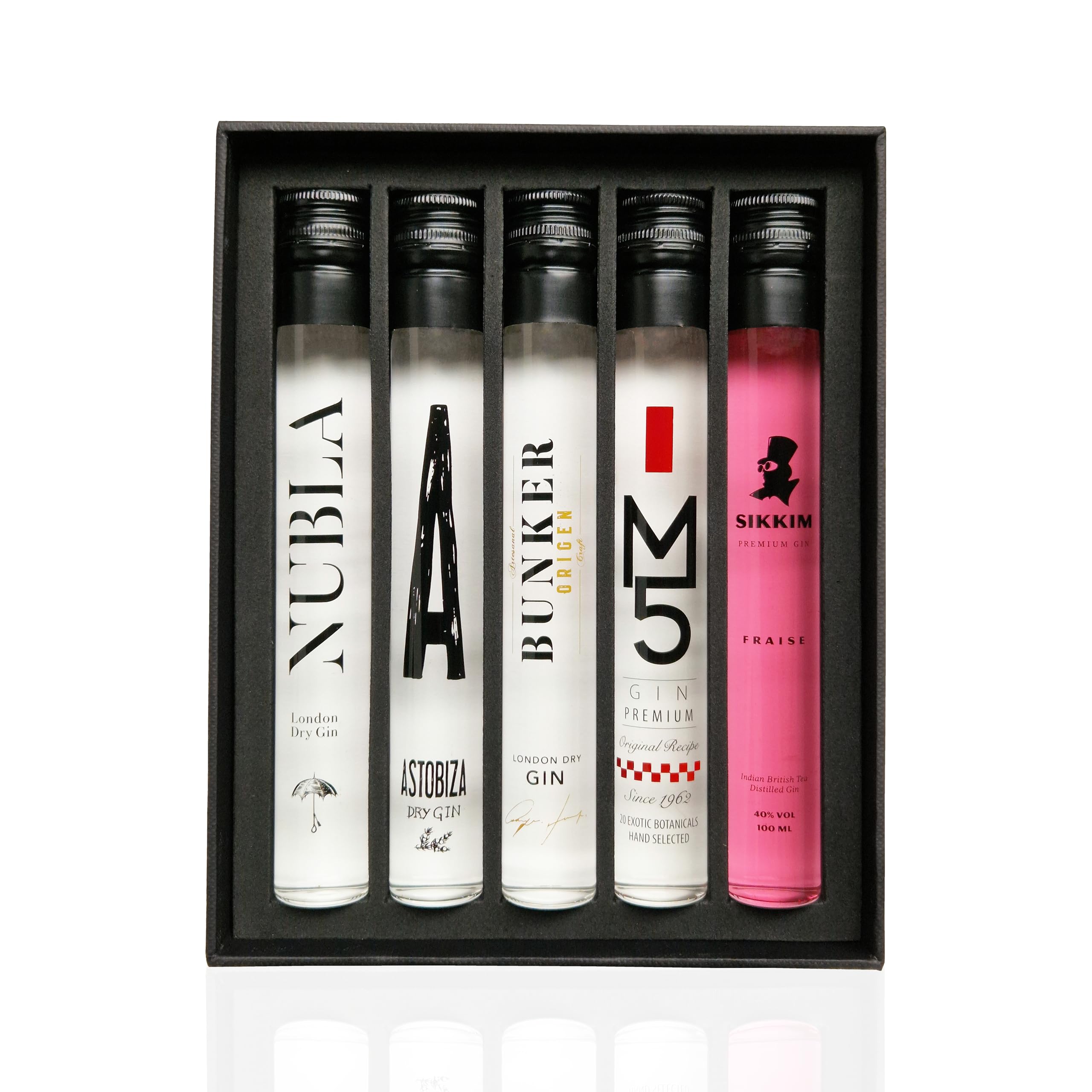 Ginebras Premium Nacionales 7 - Estuche Pack/Kit Regalo Gintonic