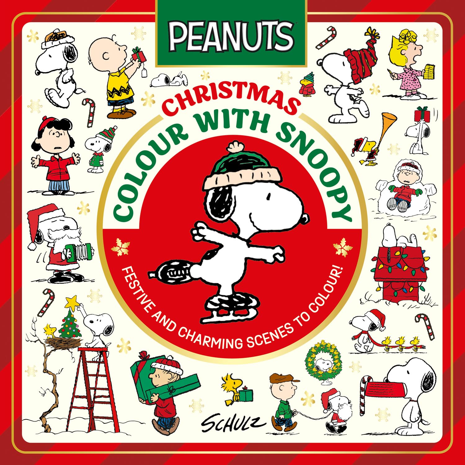 Official Peanuts: Christmas Colour with Snoopy: ALL NEW, a collection of festive colourings for fans of the Peanuts tv show, film and comics. The perfect Christmas present!