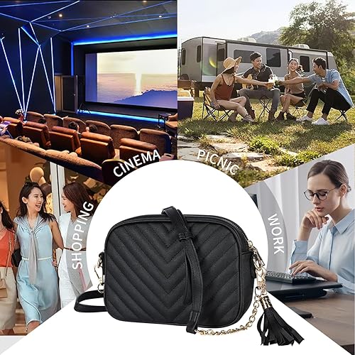 Miniatura 6 de CUTEGW Bolsos cruzados acolchados para mujer, bolso cruzado pequeño, bolso de hombro ligero con correa ajustable