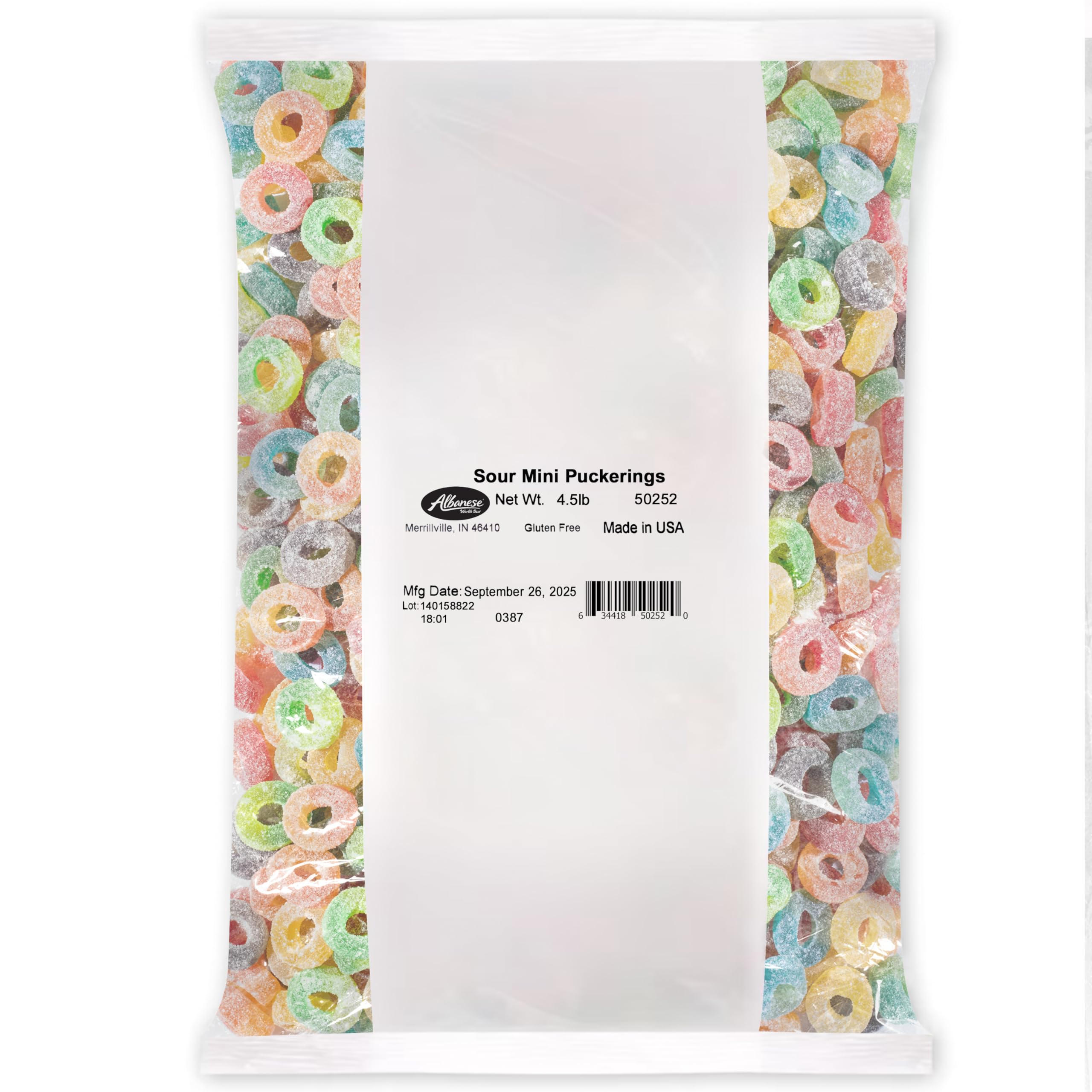 Amazon.com : Albanese World's Best Sour Mini PuckeRings | 4.5lbs