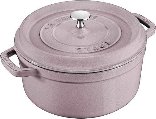 Miniatura 45 de Staub olla de hierro cocotte redonda de 6-1/4 cuartos de galón, gris grafito Gris (Graphite Grey),Albahaca,Negro,Burnt orange,Cereza,limón,Azul