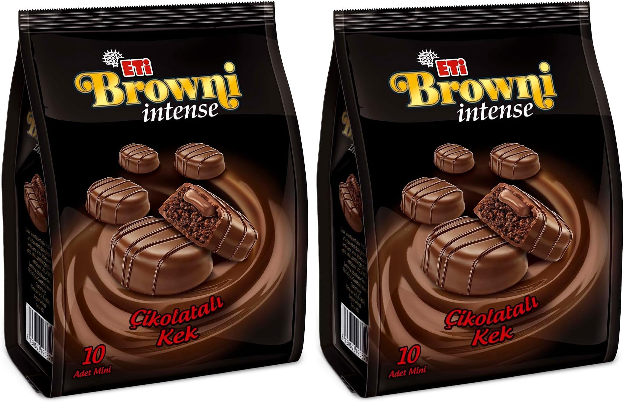Eti Browni Intense Mini Çikolatalı Kek 160 g x 12 Adet (2 paketi)
