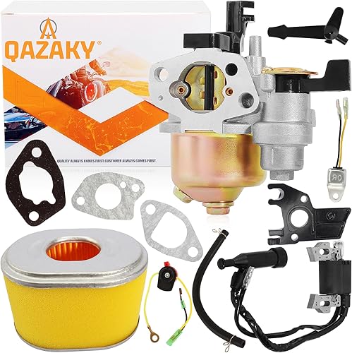 Carburador + bobina de encendido compatible con GX110 GX120 GX140 GX160 GX168 GX168F GX200 5HP 5.5HP 6.5HP 16100-ZH8-W61 Generador de cortacésped