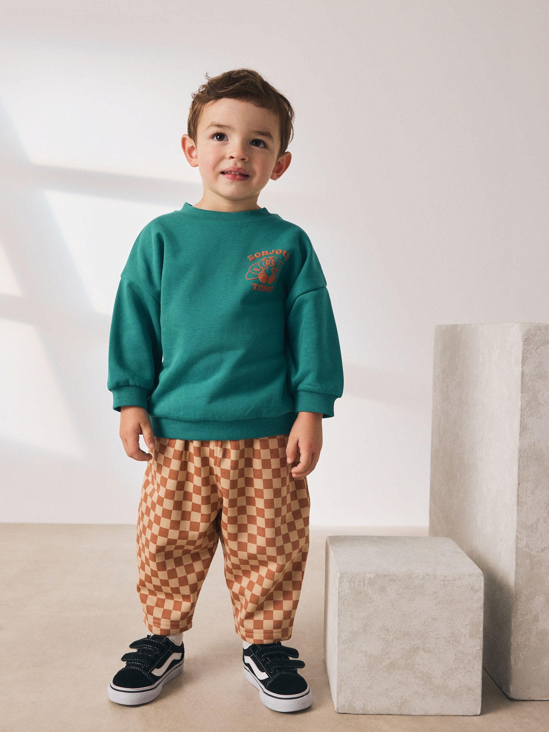 NEXT Garçon Ensemble sweat et pantalon de jogging à motif