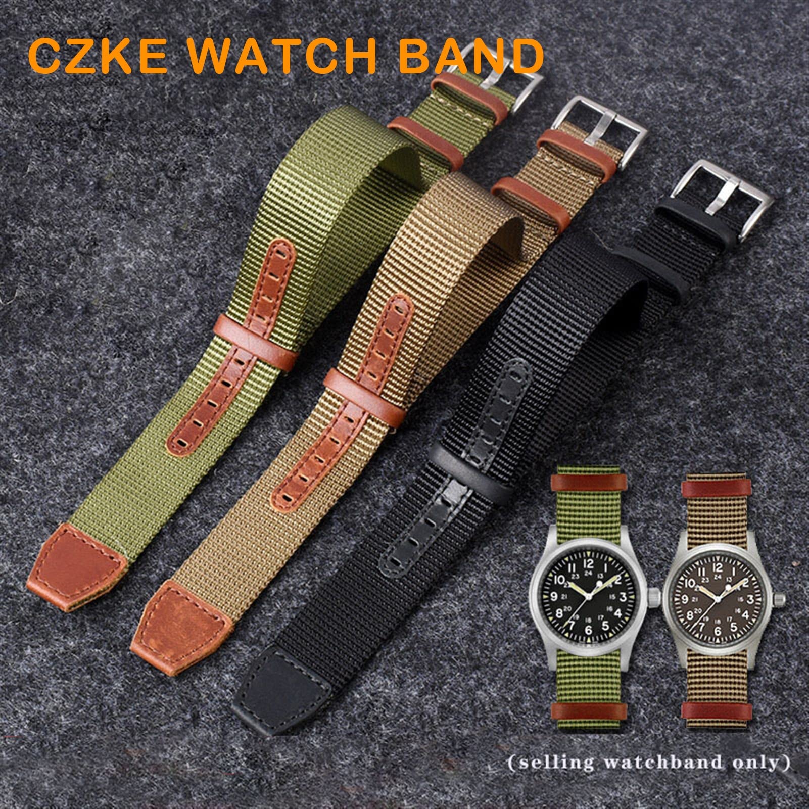 Nylon-Armband für Hamilton H69439931 H69439411 Armband 20 mm 22 mm Marke Freizeit Uhrenarmbänder (Farbe: 32 x 14 mm, Größe: 22 mm), 22 mm, Achat