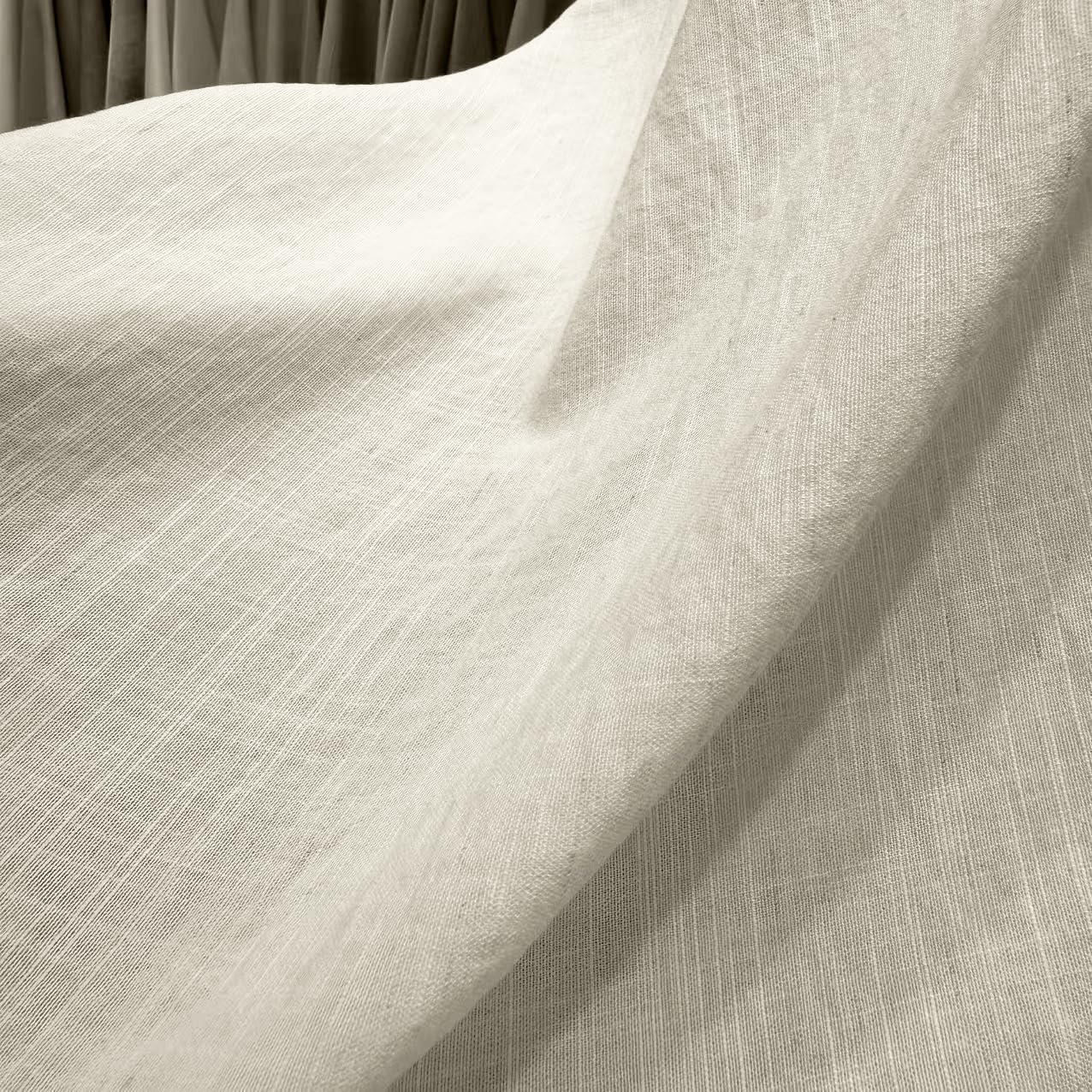 57" Soft Viscose Nylon Linen Fabric by The Yard - Natural Slub Fabric for Clothing, 155 GSM - Ideas for Spring Summer Fashion, Home Decor & Craft Sewing Fabric (3# Apricot, 5 Yards)