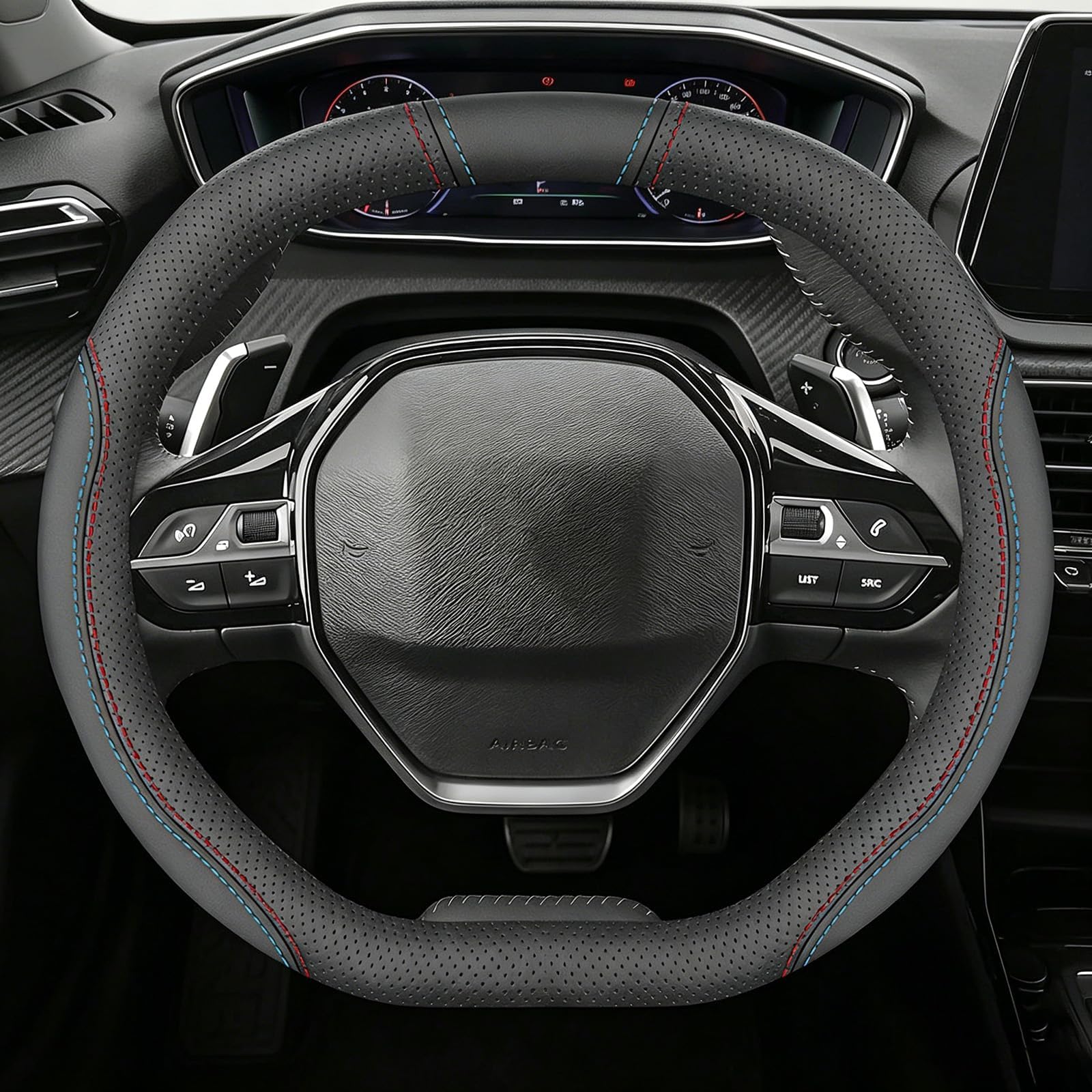 Booda Brand Car Steering Wheel Cover for Land Rover LR2 / LR3 | LR2 L359 (Type LF) / LR3 L319 (Type LA) 2005-2009