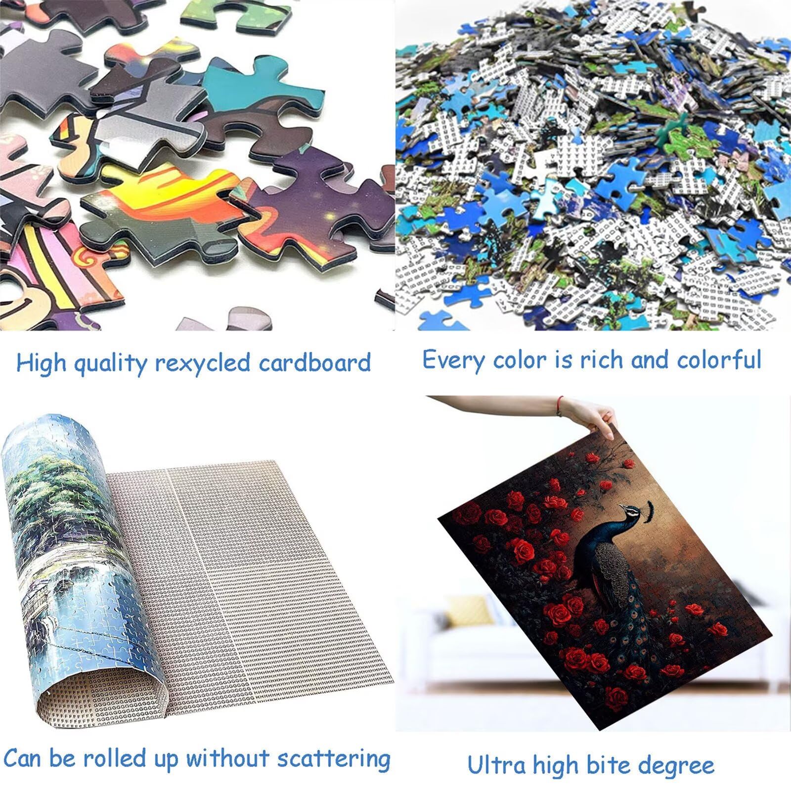 Puzzle 4000 elementów paw puzzle dla dorosłych różowe 141x87cm Unikalne rzemiosło klasyczne 3D drewniana układanka do rodzinnych gier aktywnych, układanka do samodzielnego wykonania nawet do dekoracji