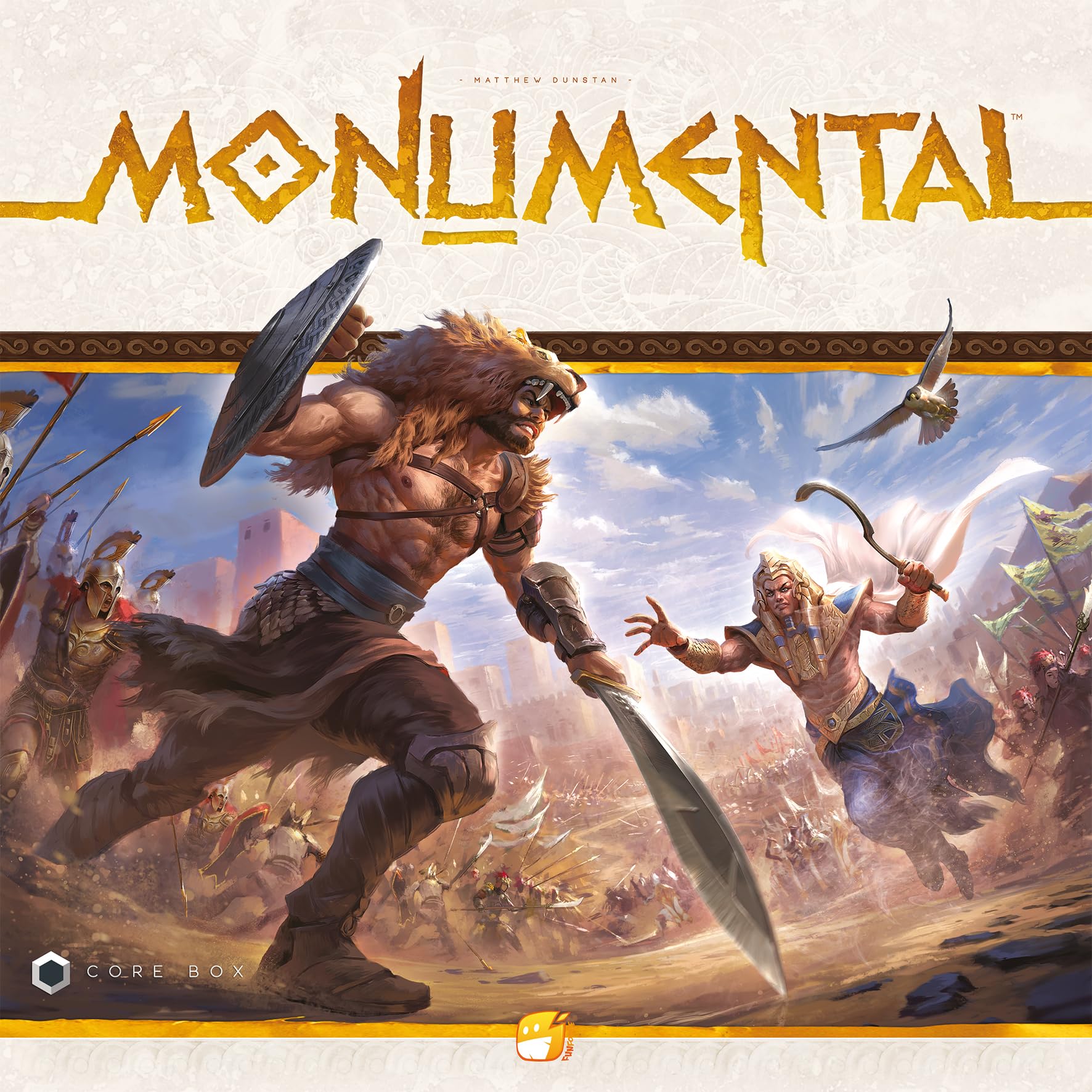 Asmodee Funforge Monumental - Gry planszowe - Gry cywilizacyjne - Gry strategiczne od 10 lat - 1 do 4 graczy - wersja francuska