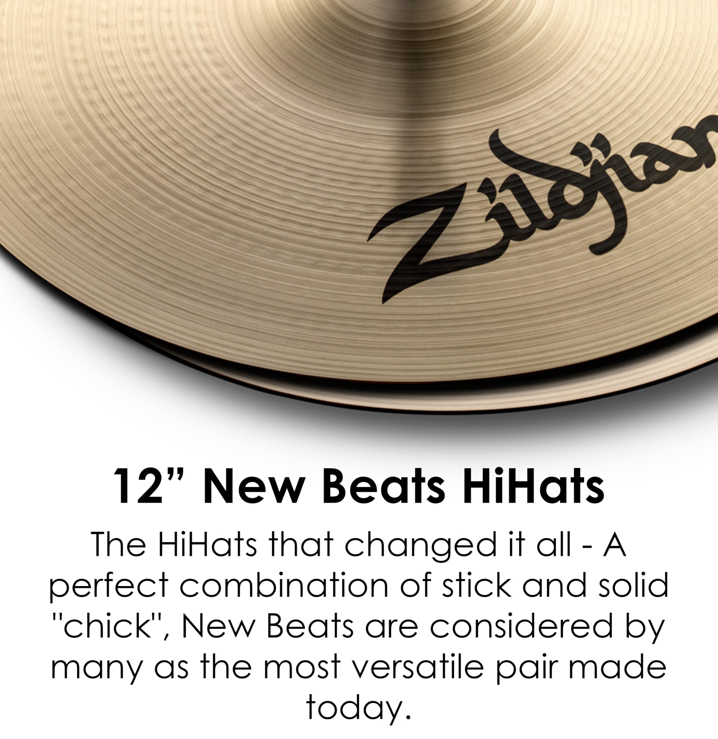 Amazon.com: Zildjian Hi-Hat Cymbals, Natural, 12