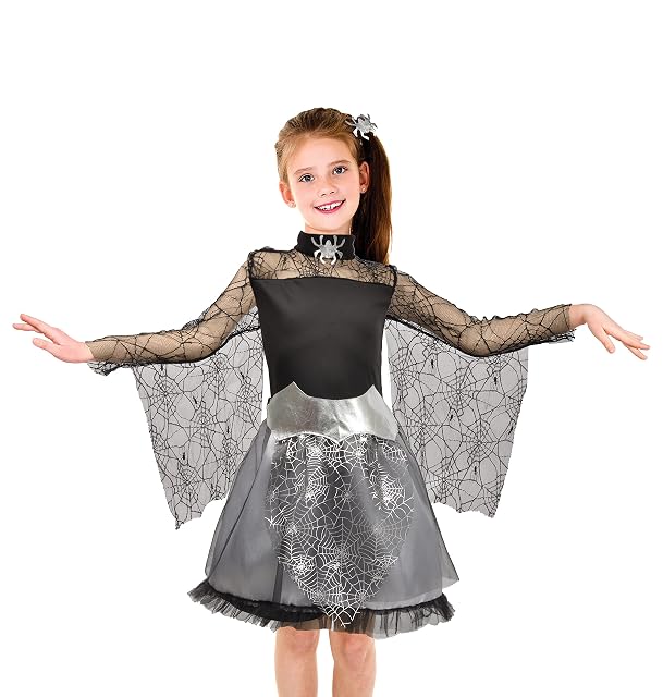 Bruja Spiderella disfraz niña (Talla 7-9 años)