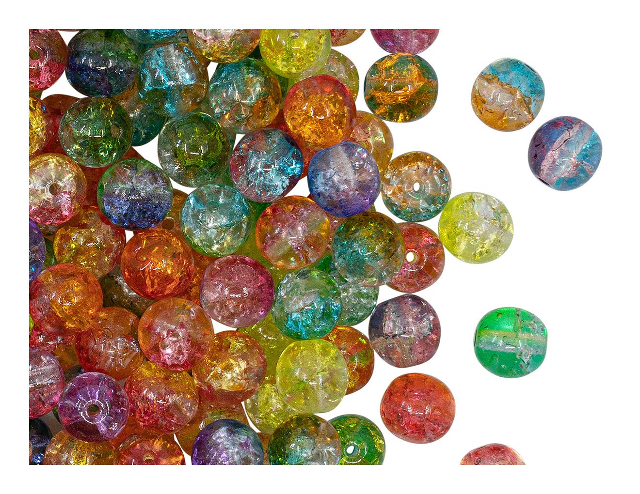 150 Perline Di Vetro Ceco A Forma Di Giglio Per Gioielli Fai Da Te - Cristalli Tromba Per Bracciali E Collane