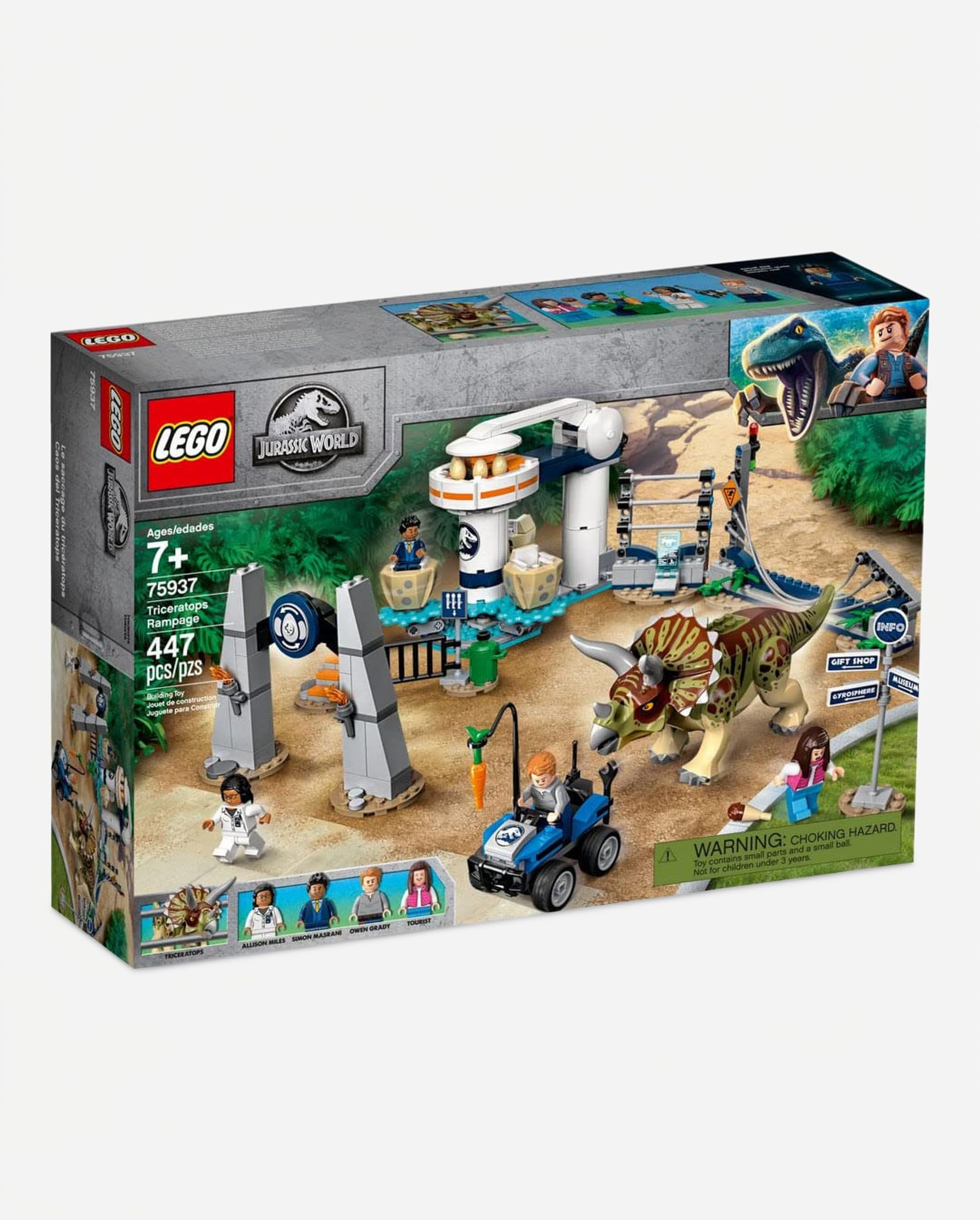 Amazon.com: LEGO Jurassic World Triceratops Rampage 75937 (447