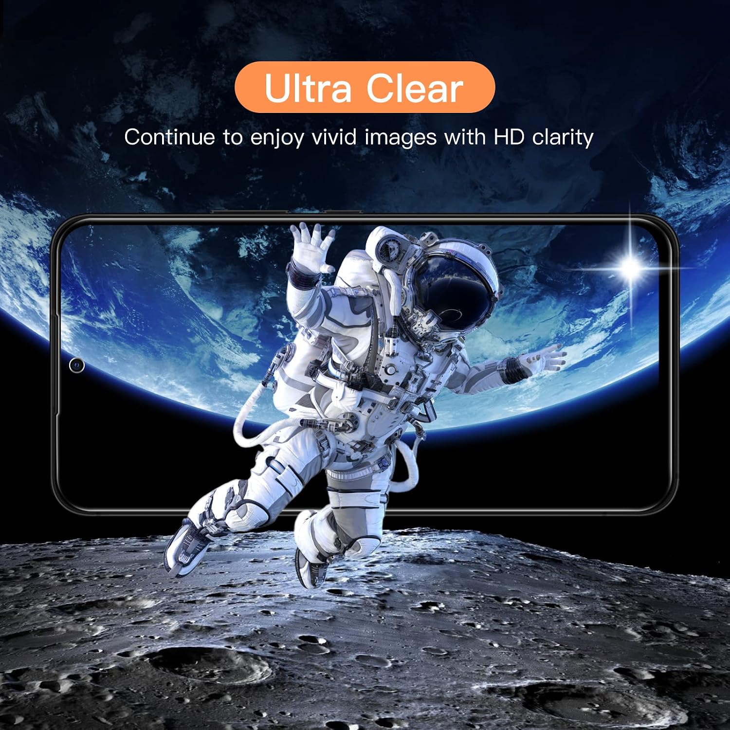JETech Screen Protector for Samsung Galaxy A54 5G 6.4-Inch, 9H Tempered Glass Film, Anti-Scratch, HD Clear, 3-Pack